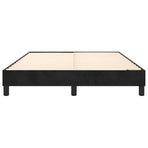 Box Spring Bed Frame Black Full Velvet