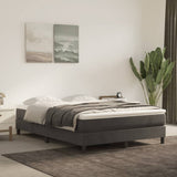 Box Spring Bed Frame Dark Grey Queen Velvet