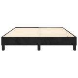 Box Spring Bed Frame Black Queen Velvet - 45-Degree Angle