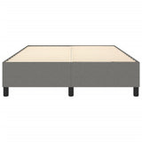 Box Spring Bed Frame Dark Grey Double Fabric - 45-Degree Angle