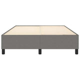 Box Spring Bed Frame Dark Grey Queen Fabric - 45-Degree Angle
