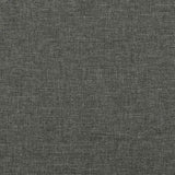 Box Spring Bed Frame Dark Grey Queen Fabric