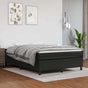 Box Spring Bed Frame Black Faux Leather