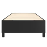 Box Spring Bed Frame Black King Single Faux Leather