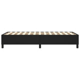 Box Spring Bed Frame Black King Single Faux Leather