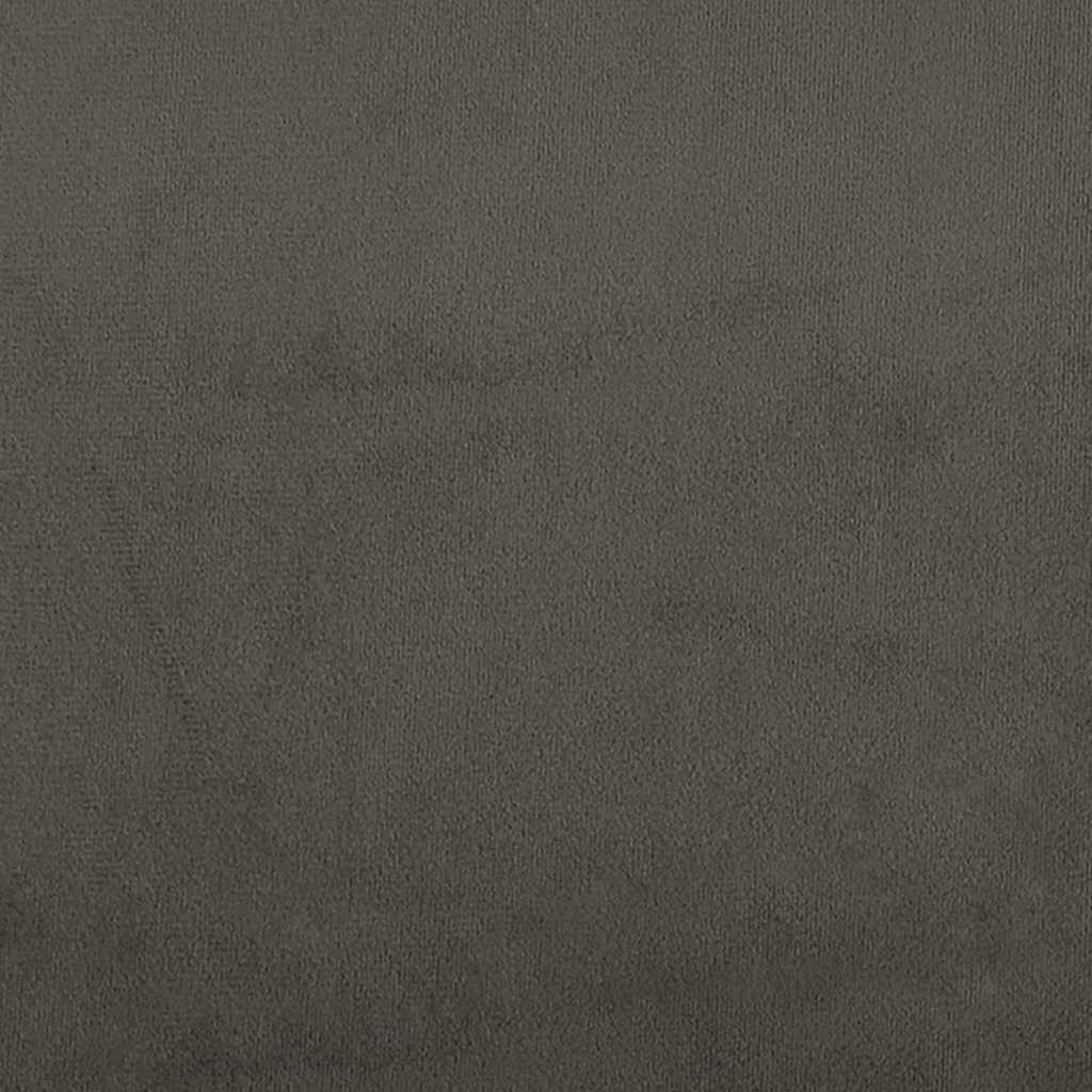 Box Spring Bed Frame Dark Grey King Single Velvet
