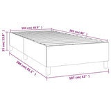 Box Spring Bed Frame Dark Grey King Single Velvet