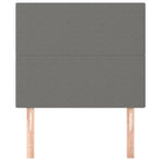 Headboards 2 pcs Dark Grey 80 cm Fabric