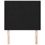 Headboards 2 pcs Black 80 cm Fabric