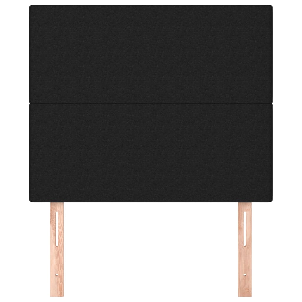 Headboards 2 pcs Black 100 cm Fabric