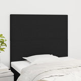Headboards 2 pcs Black 100 cm Fabric