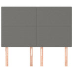 Headboards 4 pcs Dark Grey 72 cm Fabric