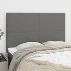 Headboards 4 pcs Dark Grey 72 cm Fabric