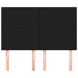 Headboards 4 pcs Black 72 cm Fabric - Side View