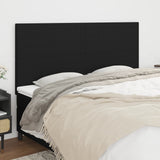Headboards 4 pcs Black 80 cm Fabric