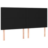 Headboards 4 pcs Black 100 cm Fabric - Front View