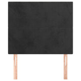 Headboards 2 pcs Black 80 cm Velvet - Side View