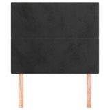 Headboards 2 pcs Black 100 cm Velvet - Side View