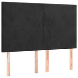 Headboards 4 pcs Black 72 cm Velvet