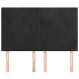 Headboards 4 pcs Black 72 cm Velvet