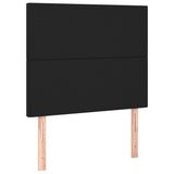 Headboards 2 pcs Black 100 cm Faux Leather - Front View
