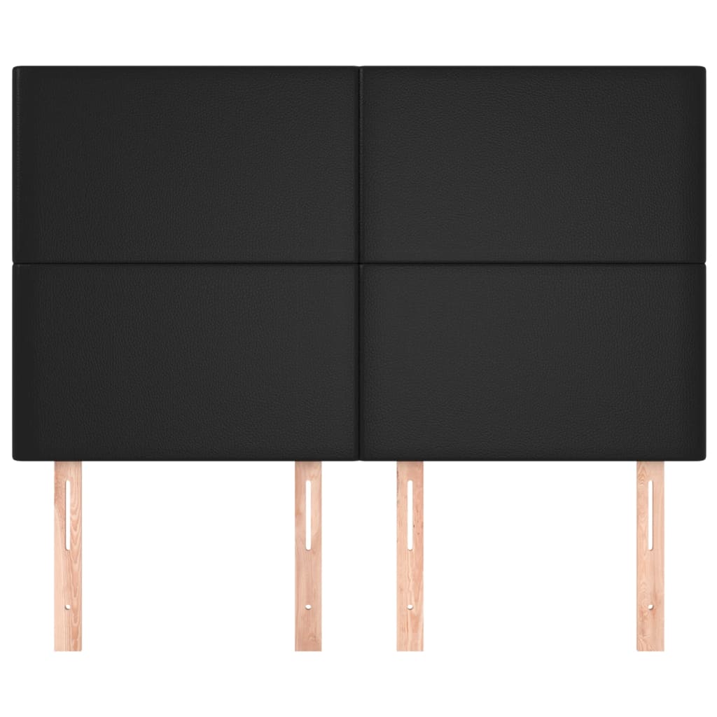 Headboards 4 pcs Black 72 cm Faux Leather