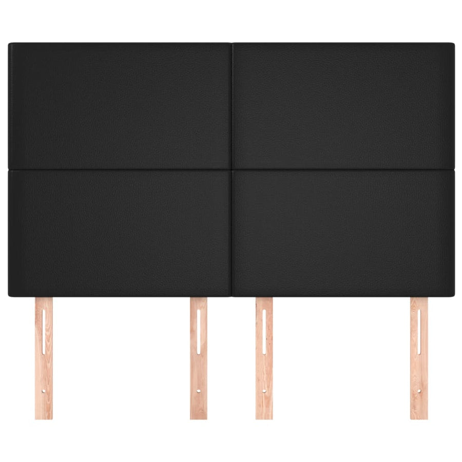 Headboards 4 pcs Black 72 cm Faux Leather