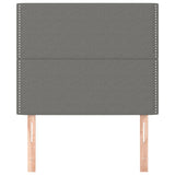 Headboards 2 pcs Dark Grey 80 cm Fabric