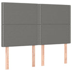 Headboards 4 pcs Dark Grey 72 cm Fabric