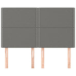 Headboards 4 pcs Dark Grey 72 cm Fabric