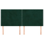 Headboard Dark Green 160x5x118/128 cm Velvet