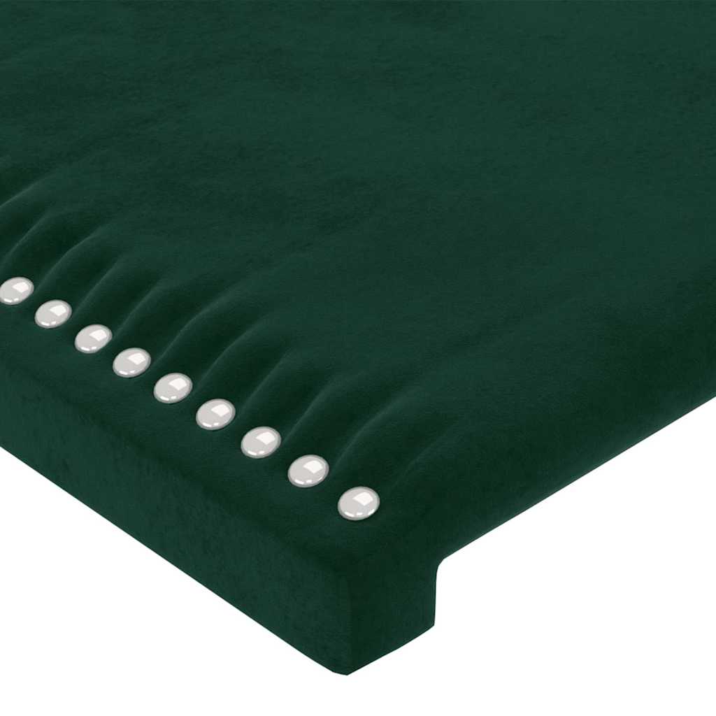 Headboard Dark Green 160x5x118/128 cm Velvet