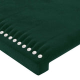 Headboard Dark Green 160x5x118/128 cm Velvet