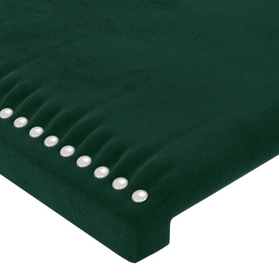 Headboard Dark Green 160x5x118/128 cm Velvet