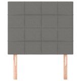 Headboards 2 pcs Dark Grey 80 cm Fabric - Side View
