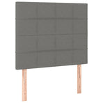 Headboards 2 pcs Dark Grey 100 cm Fabric