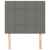 Headboards 2 pcs Dark Grey 100 cm Fabric