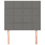 Headboards 2 pcs Dark Grey 100 cm Fabric