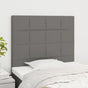 Headboards 2 pcs Dark Grey 100 cm Fabric