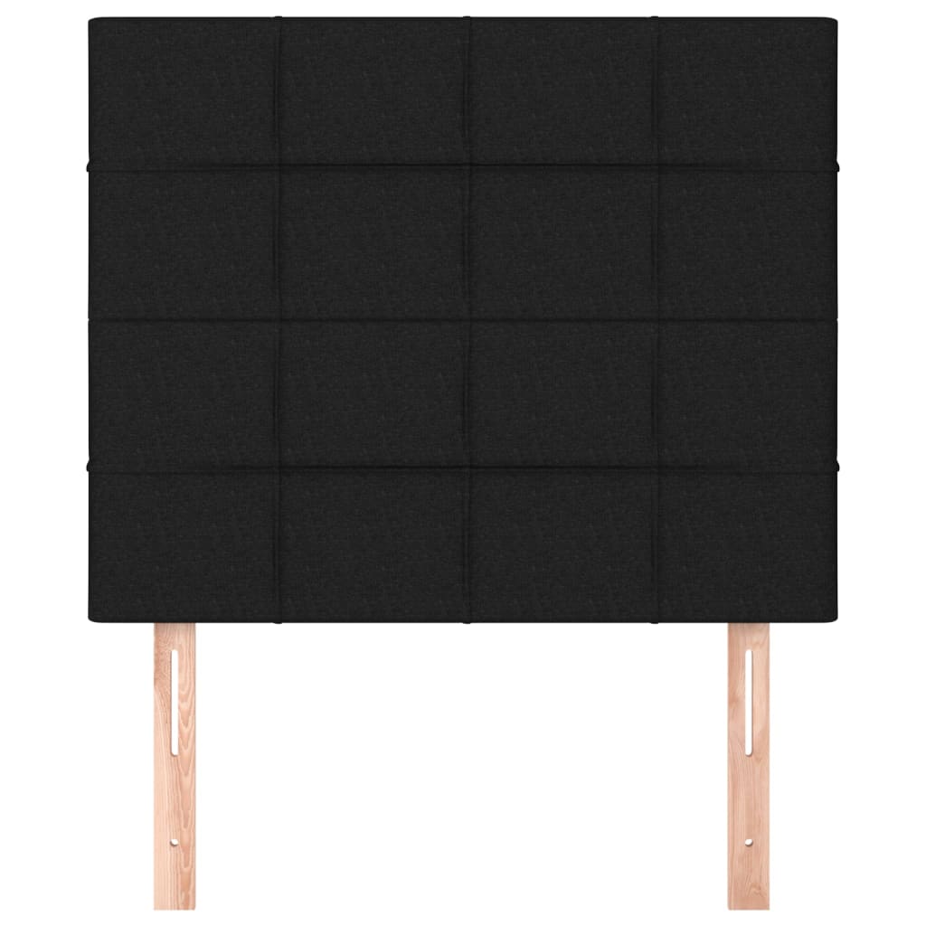 Headboards 2 pcs Black 100 cm Fabric