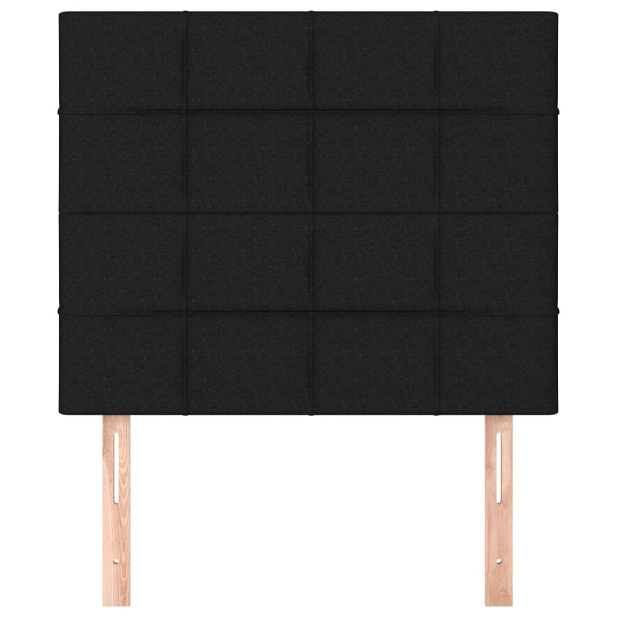 Headboards 2 pcs Black 100 cm Fabric