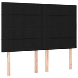 Headboards 4 pcs Black 72 cm Fabric