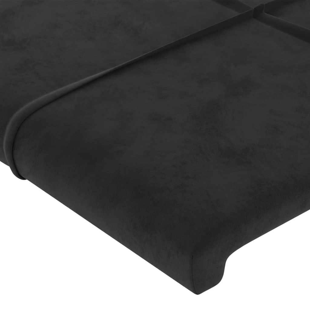 Headboards 2 pcs Black 100 cm Velvet