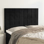 Headboards 4 pcs Black 72 cm Velvet