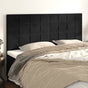 Headboards 4 pcs Black 100 cm Velvet