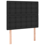 Headboards 2 pcs Black 80 cm Faux Leather - Front View