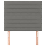 Headboards 2 pcs Dark Grey 80 cm Fabric