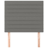 Headboards 2 pcs Dark Grey 100 cm Fabric - Side View