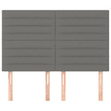 Headboards 4 pcs Dark Grey 72 cm Fabric
