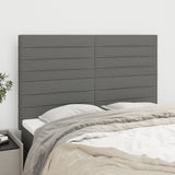 Headboards 4 pcs Dark Grey 72 cm Fabric